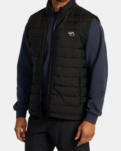 RVCA REVERSIBLE PUFFER VEST Black Best