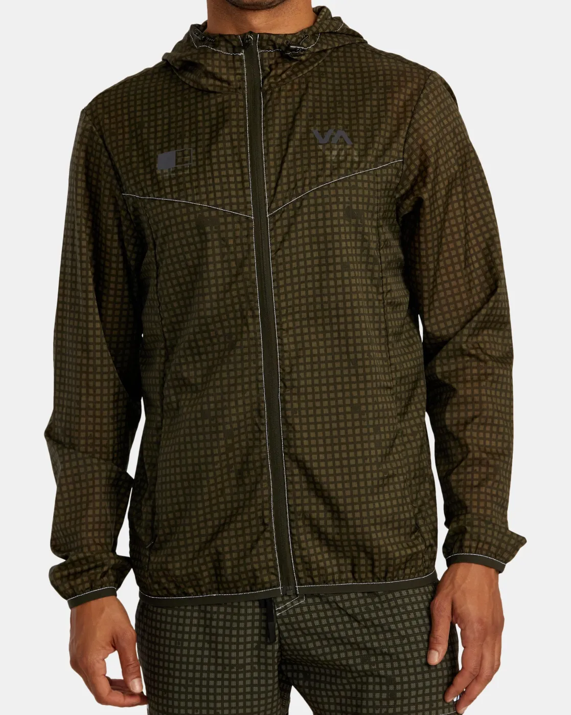 RVCA RUNNER LIGHTWEIGHT TRAINING JACKET Camo Best
