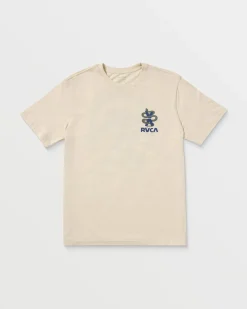 RVCA SERPENT SHORT SLEEVE TEE Silver Bleach New