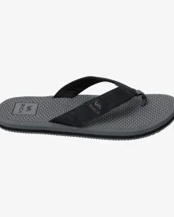 RVCA SANDBAR FLIP FLOPS Charcoal Clearance