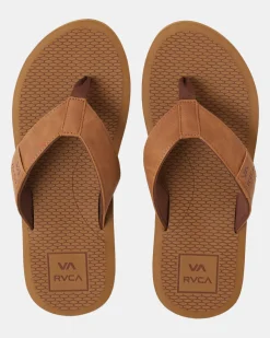 RVCA SANDBAR FLIP FLOPS Tan Discount