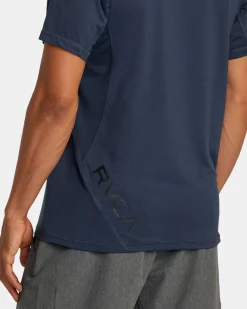 RVCA SPORT VENT PERFORMANCE TEE Indigo New
