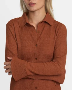 RVCA SUNDAE DRESS Mocha Bisque Online