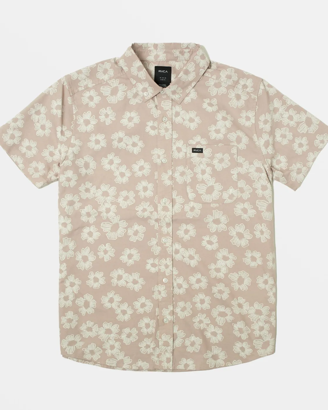 RVCA THAT'LL DO PRINT SHORT SLEEVE SHIRT Pale Mauve Floral Sale