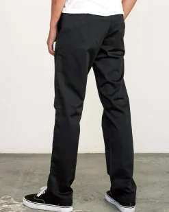 RVCA THE WEEKEND STRETCH STRAIGHT FIT PANTS Black Best