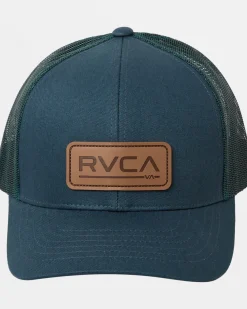 RVCA TICKET DELUXE TRUCKER HAT Duck Blue Best