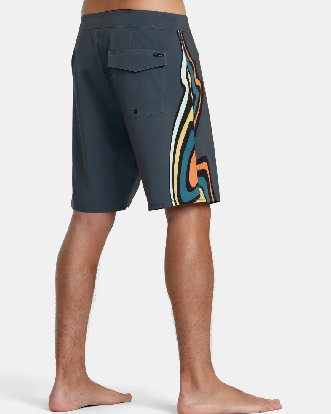 RVCA VA 19" BOARDSHORTS Black Multi New