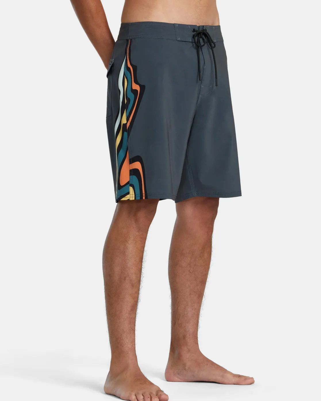 RVCA VA 19" BOARDSHORTS Black Multi New