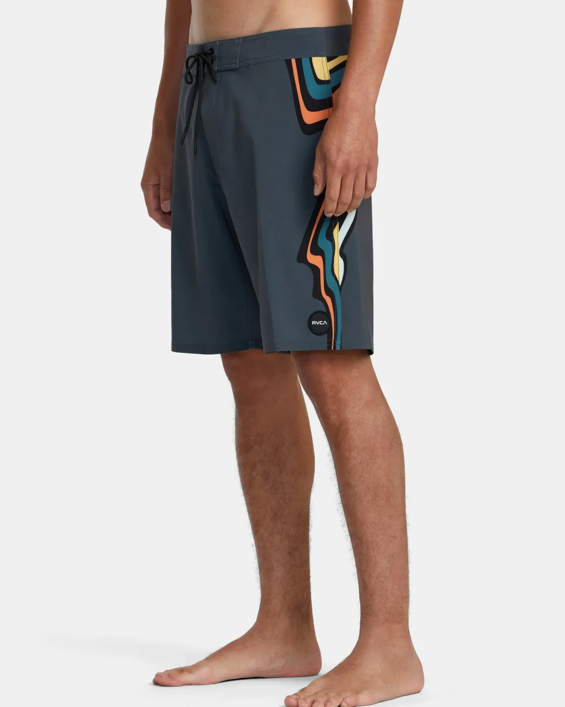 RVCA VA 19" BOARDSHORTS Black Multi New