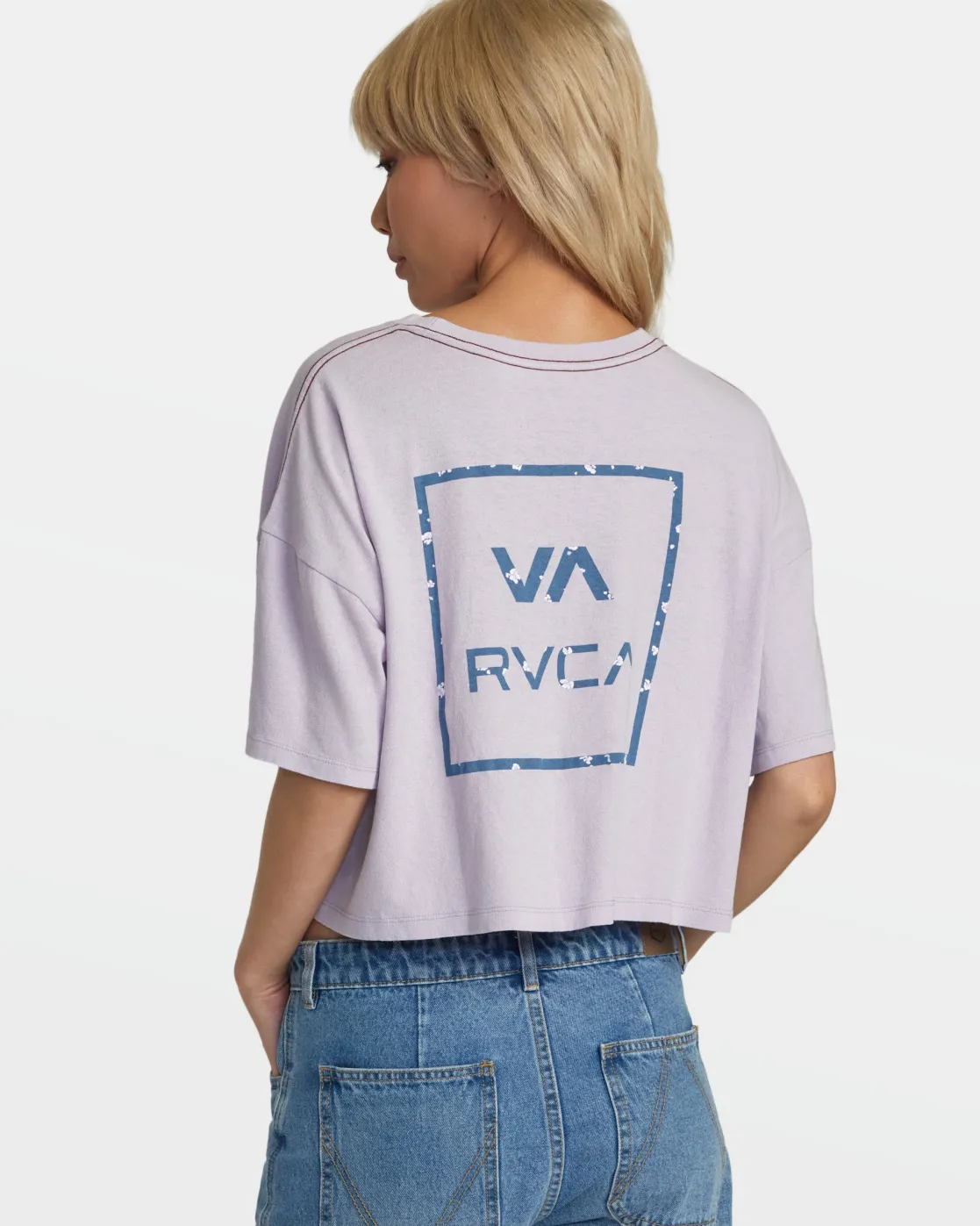 RVCA VA ALL THE WAY TEE Pastel Lilac Online