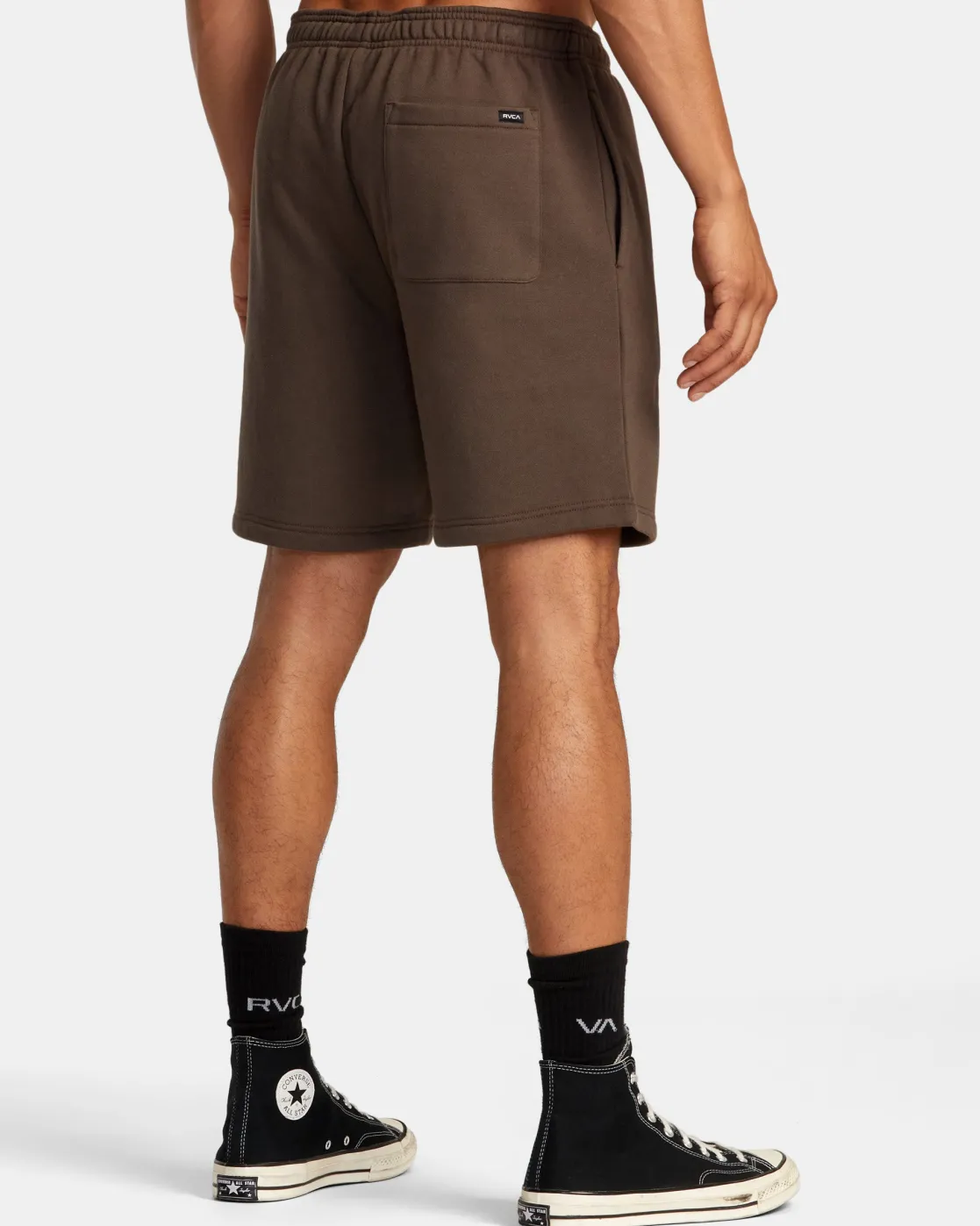 RVCA VA ESSENTIAL 18" SWEAT SHORTS Mocha Outlet