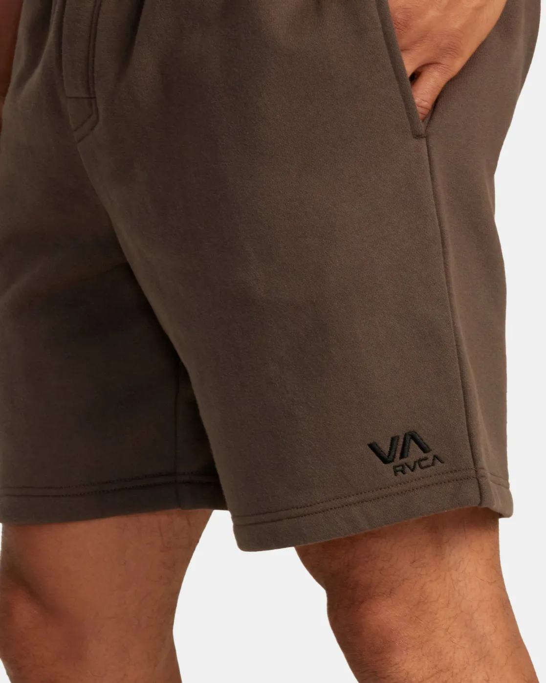 RVCA VA ESSENTIAL 18" SWEAT SHORTS Mocha Outlet