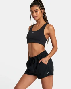 RVCA VA ESSENTIAL MID-RISE YOGGER X TECHNICAL TRAINING SHORTS Black Outlet