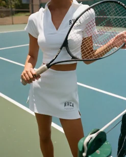 RVCA VA ESSENTIAL TENNIS SKIRT Whitecap Hot