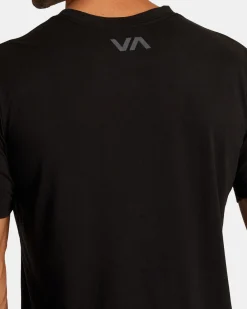 RVCA VA BLUR TEE Black 2 Clearance
