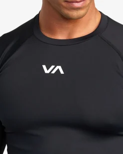 RVCA VA SPORT LONG SLEEVE COMPRESSION TOP Black Outlet