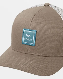 RVCA VA STATION TRUCKER HAT Wood New