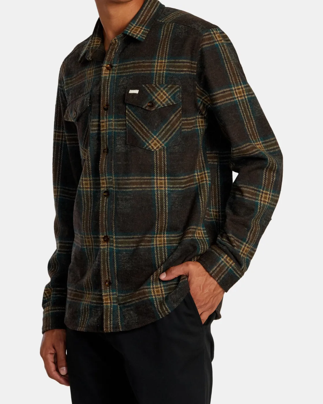 RVCA VACANCY LONG SLEEVE TOP Chocolate Online