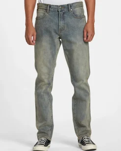 RVCA WEEKEND ANP DENIM JEANS Dark Vintage Hot