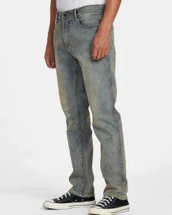 RVCA WEEKEND ANP DENIM JEANS Dark Vintage Hot