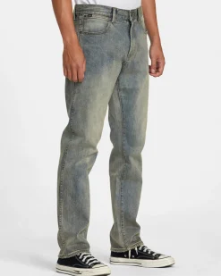 RVCA WEEKEND ANP DENIM JEANS Dark Vintage Hot