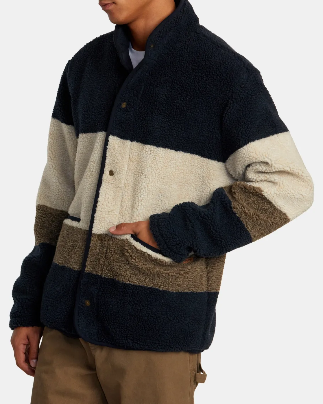 RVCA WESTWOOD SNAP JACKET Dark Khaki Hot