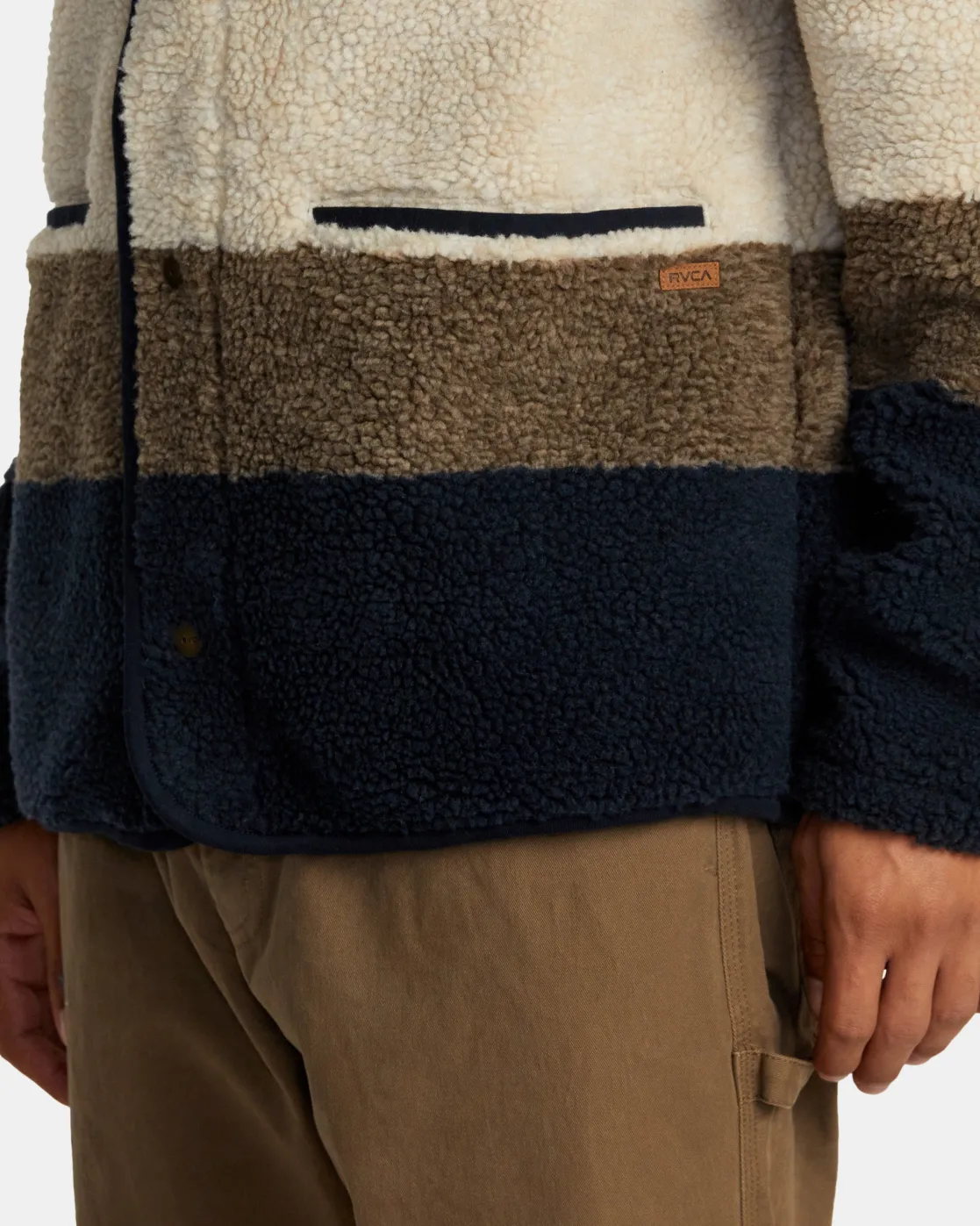 RVCA WESTWOOD SNAP JACKET Dark Khaki Hot