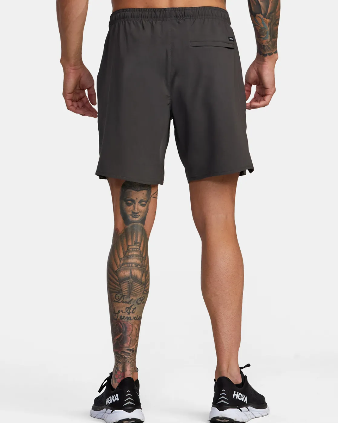 RVCA YOGGER STRETCH 17" ATHLETIC SHORTS Slate Clearance