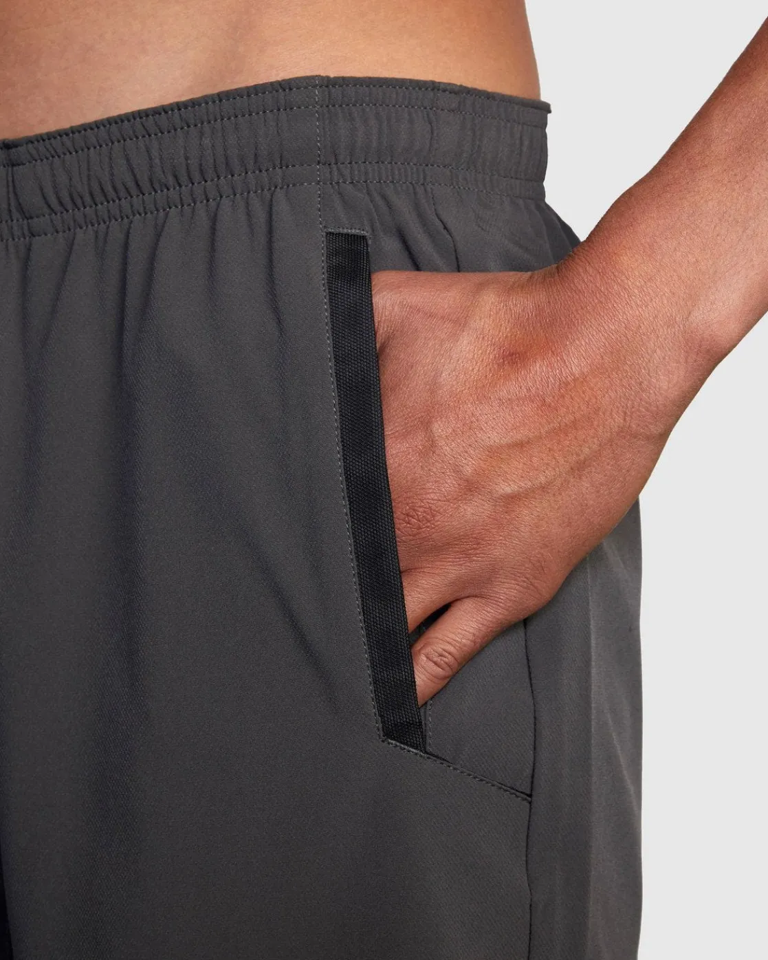 RVCA YOGGER STRETCH 17" ATHLETIC SHORTS Slate Clearance