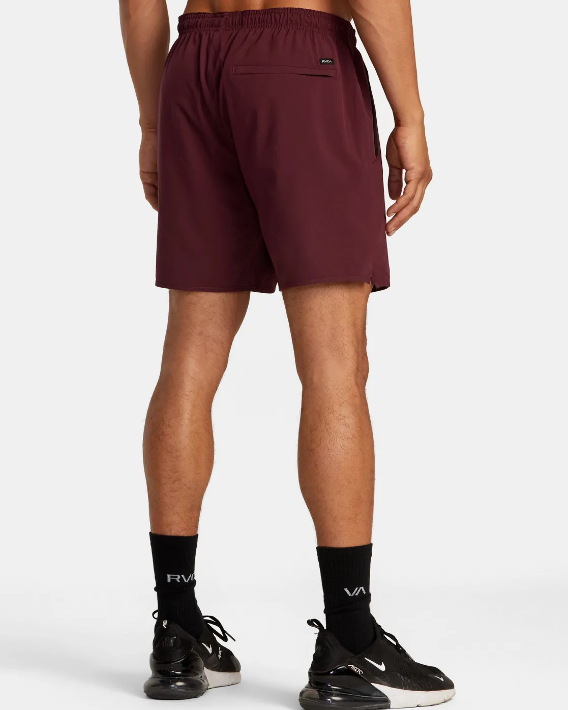 RVCA YOGGER STRETCH 17" ATHLETIC SHORTS Plum Best