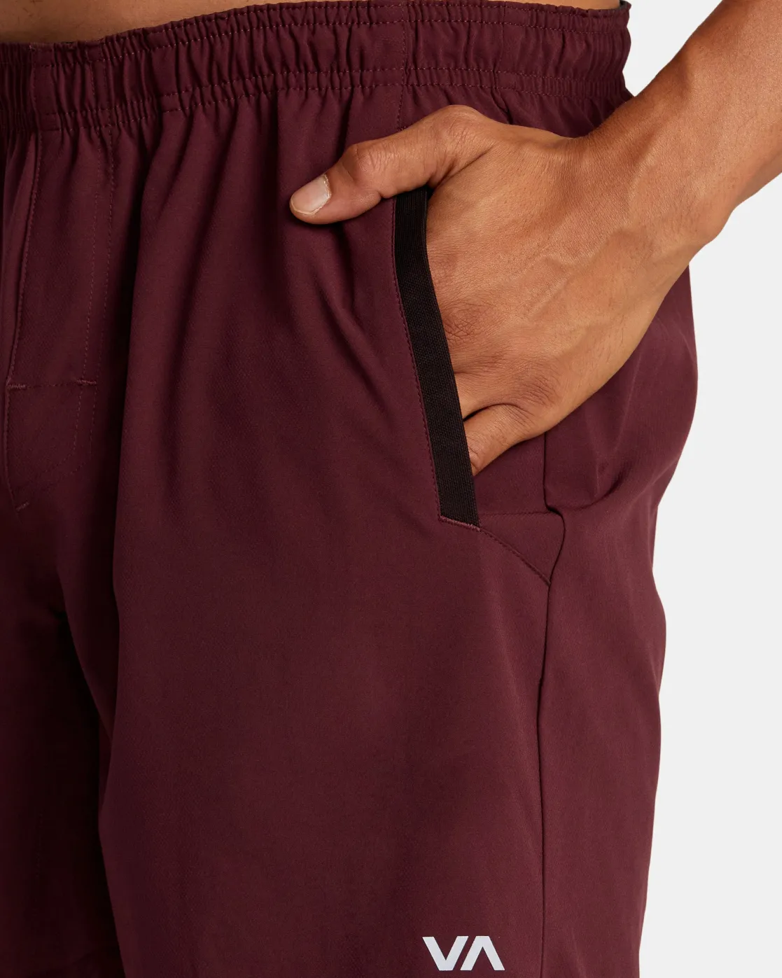 RVCA YOGGER STRETCH 17" ATHLETIC SHORTS Plum Best