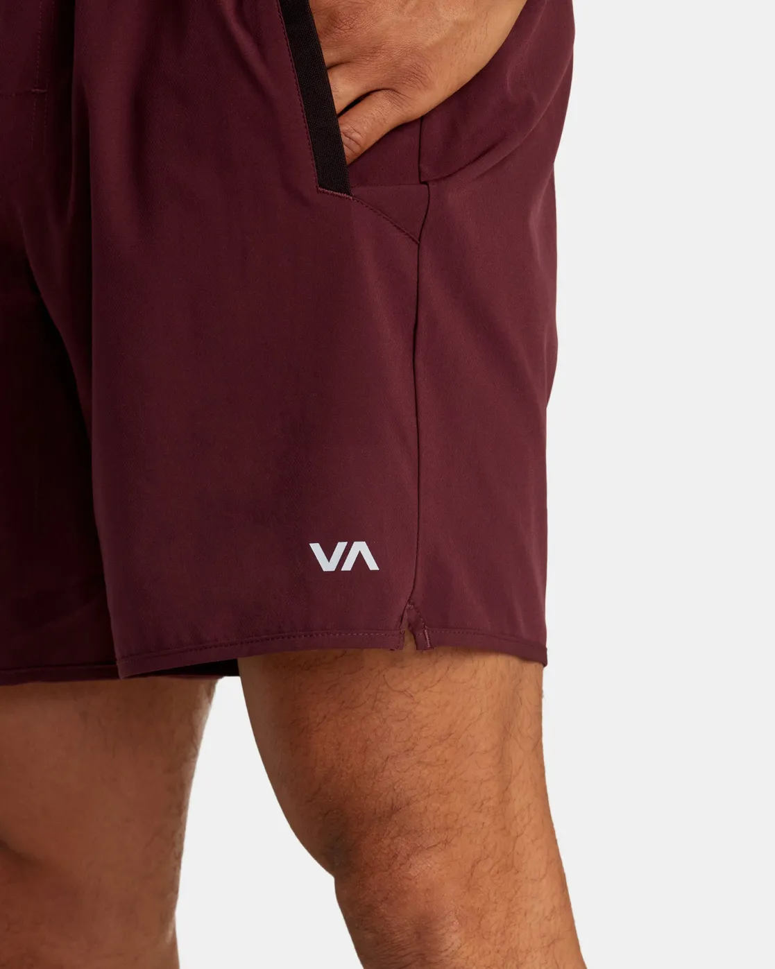 RVCA YOGGER STRETCH 17" ATHLETIC SHORTS Plum Best