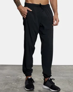 RVCA YOGGER TRACK PANTS II Black Outlet
